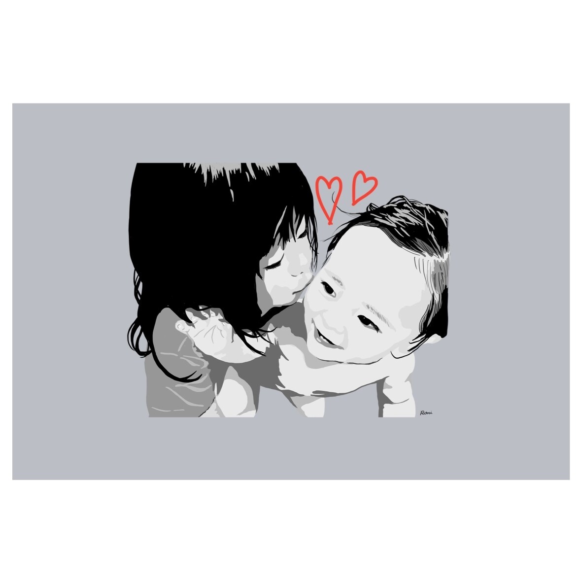 写真をベースにおしゃれなモノクロイラストを描きます アイコンにしたりインテリアで飾ったり用途は様々です！ イメージ9