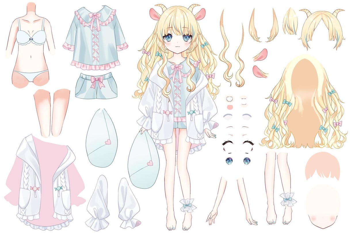 目がキラキラした女の子のイラストを描きます サムネイルやアイコンにお使いください イメージ6