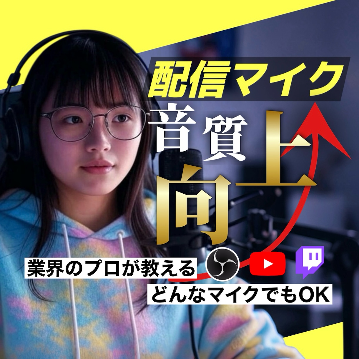 最短即日！ライブ配信のマイク音質を向上させます お金をかけなくてもあなたの「声」、もっと良くなります。 イメージ1