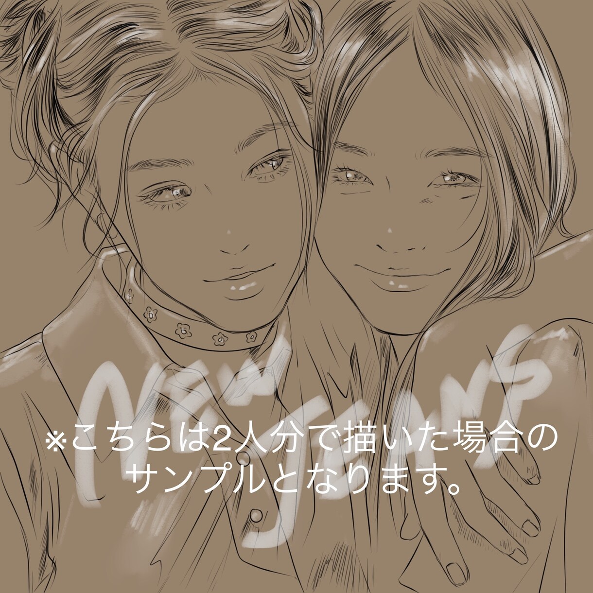 お写真を元に似顔絵・アイコン描きます ⭐️opening sale⭐️¥9000→¥2000 イメージ6