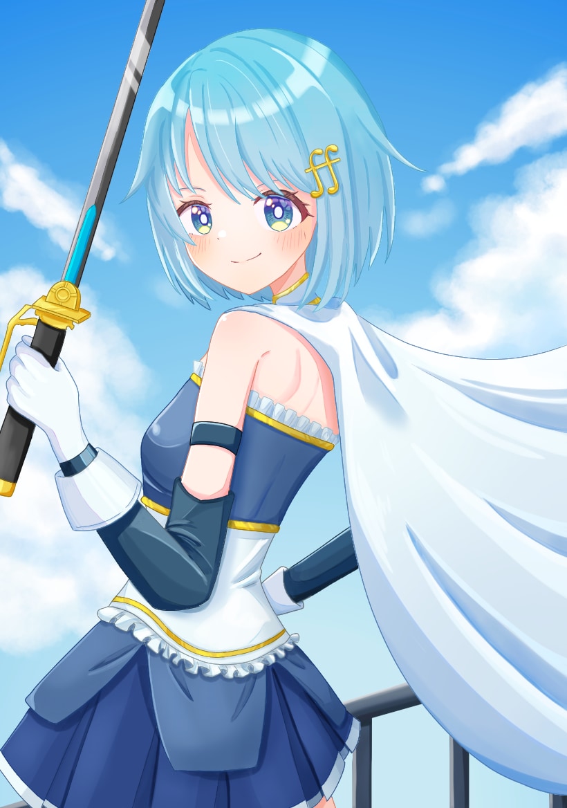 キラキラした目を引く1枚絵を描きます MVなどにピッタリな背景までセットの1枚絵を描きます！ イメージ3