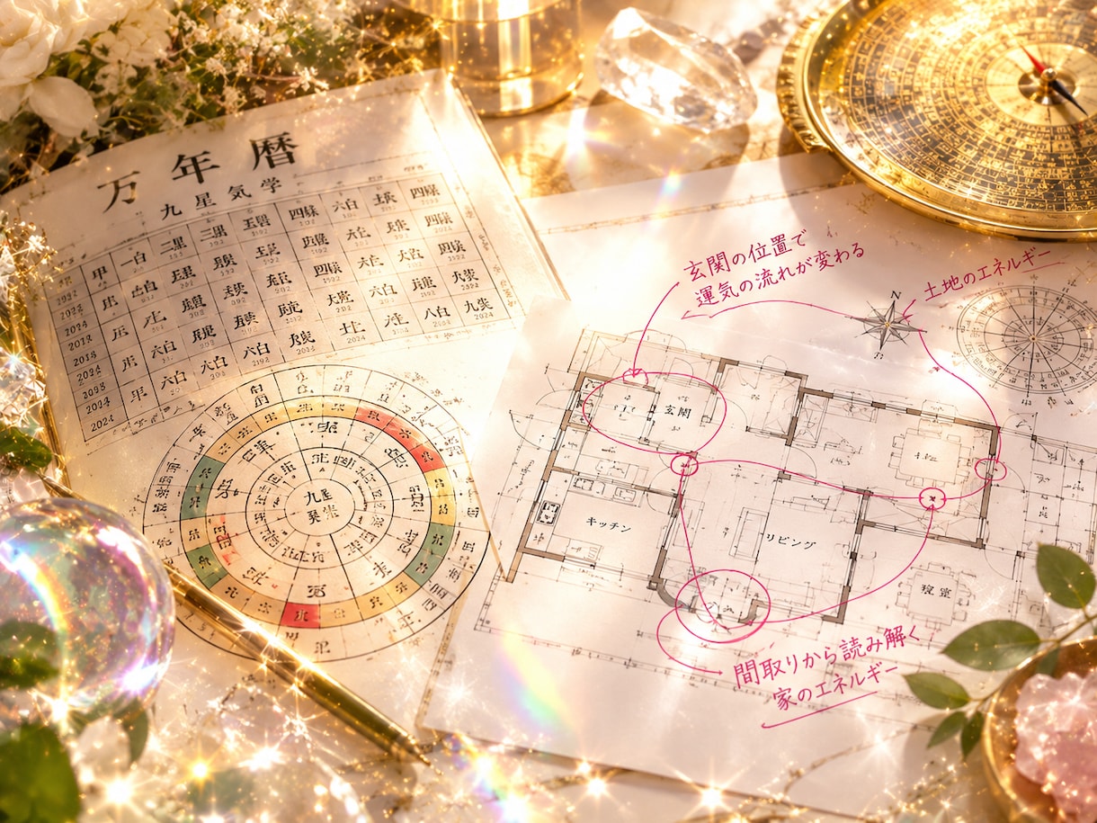 全ての原因は環境！お住まい風水鑑定します 九星気学 × 土地のエネルギー × 玄関・間取りの鑑定 イメージ2