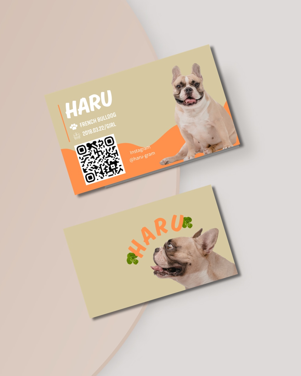 かわいい”うちの子”名刺をお作りしてます お写真メインでシンプルなデザイン イメージ5