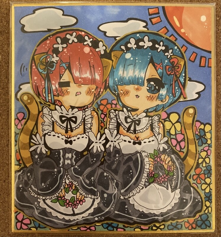 ミニ色紙でイラスト描きます ミニキャラを描きます！オリジナルも版権キャラも可能！ イメージ4