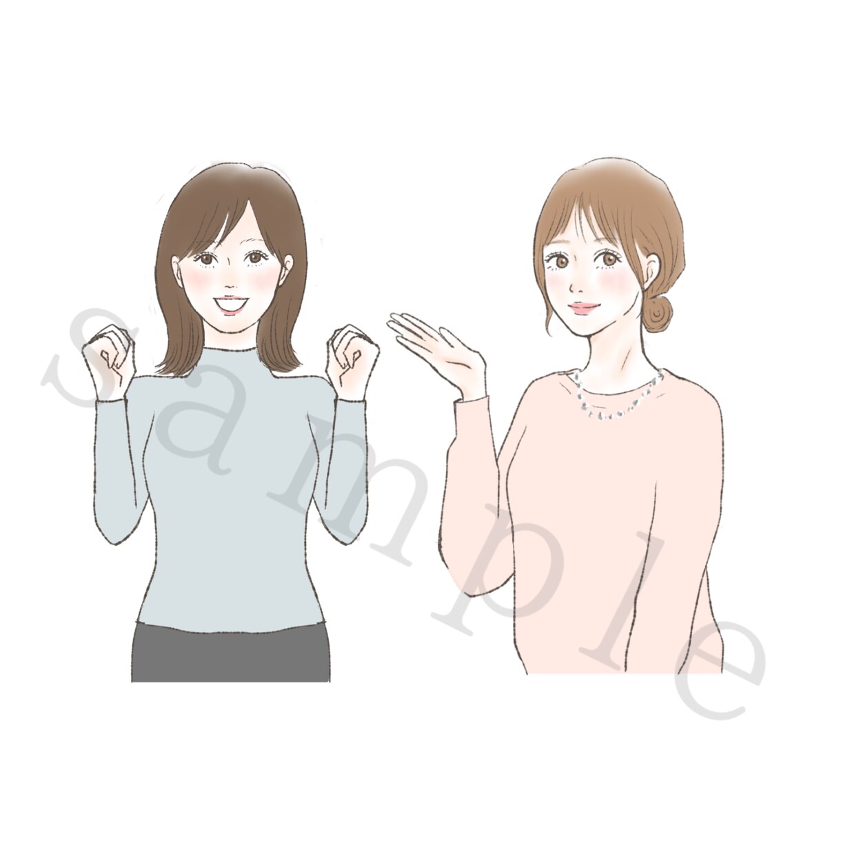 チラシ等広告用に◎優しいタッチのイラスト描きます 商用◎美容サロンからの依頼多数♪稼働状況により即対応可能 イメージ9