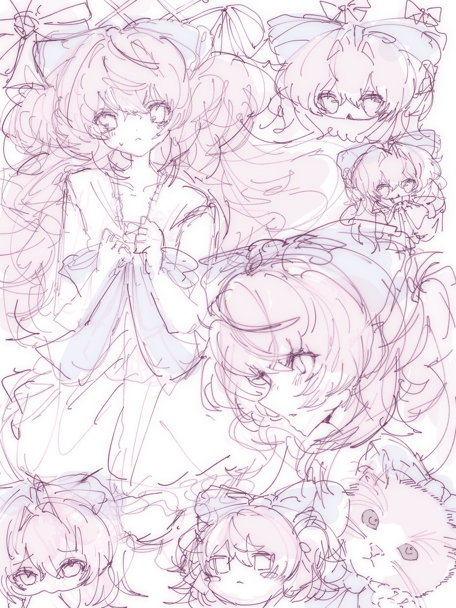 ふわふわゆるっとした雰囲気のイラスト描きます 淡く甘いゆるふわなタッチでお描きします♩ イメージ9