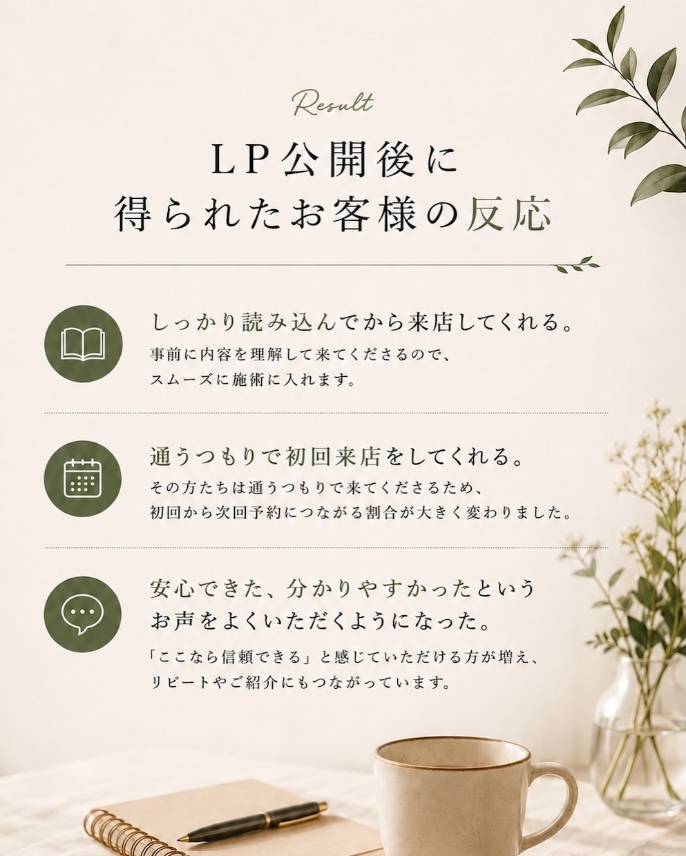 集客導線を考えたホームページを制作します 3ページ18万円｜構成・文章・デザインまで丁寧に対応 イメージ5