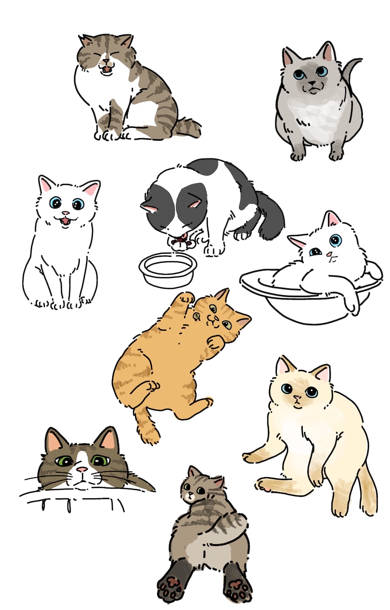 あなたのペットをゆる〜く描きます 猫でも犬でも鳥でもトカゲでもなんでもこい！です！ イメージ2