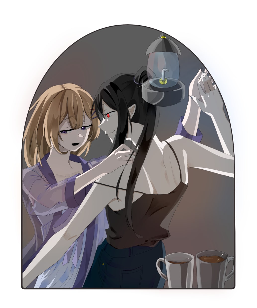 一枚絵お描きします キャラクター達が生きてるようなイラストをお描きします！ イメージ2