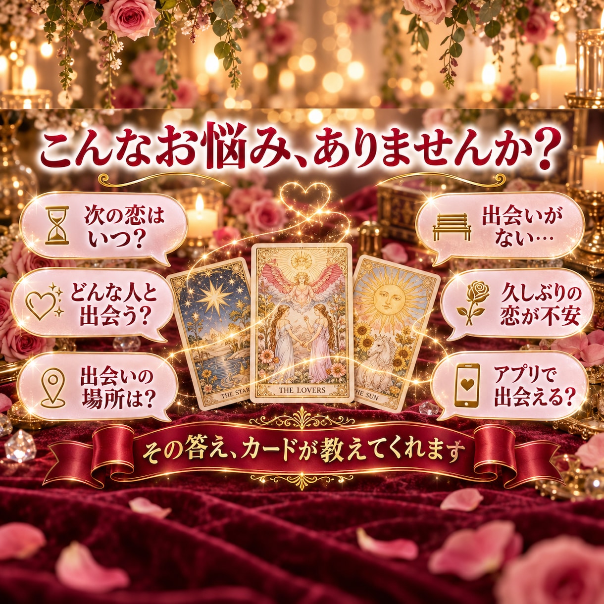運命の人と出会う時期とお相手の姿を占います 焦らなくて大丈夫。あなたの恋は、ちゃんと近づいています イメージ2