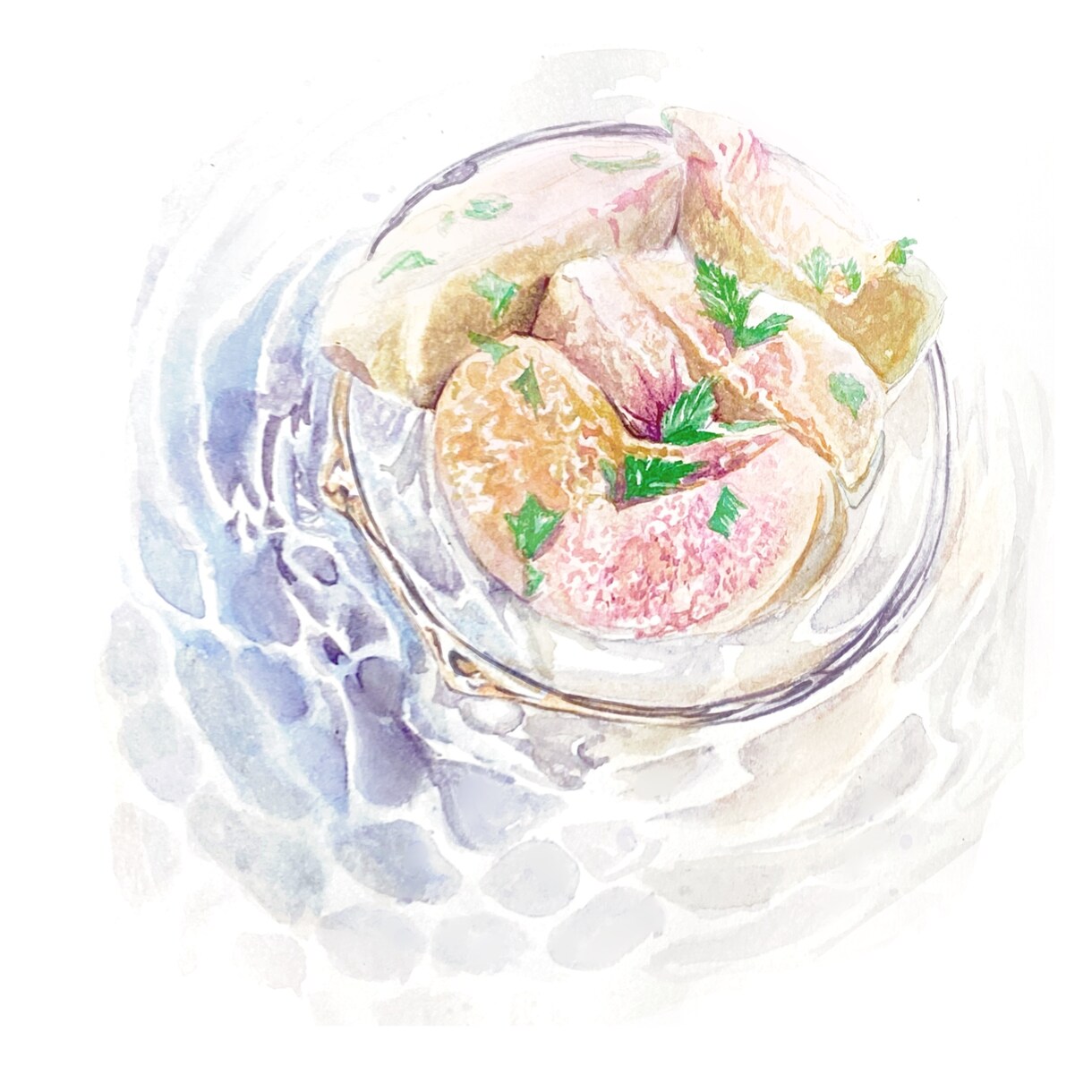美味しそうなフードイラストをアナログ水彩で描きます 美味しそうなフードイラストを水彩で！低価格でお受け致します！ イメージ5