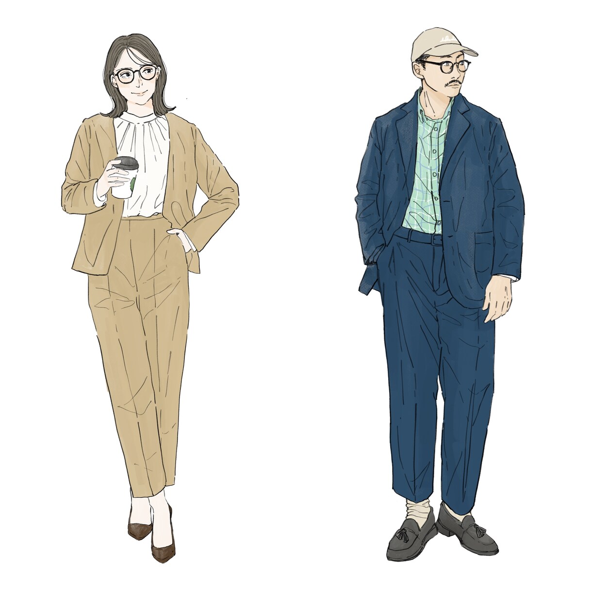 柔らかくてオシャレな、心に届くイラストを作成します 挿絵・結婚式・ファッション・動画・アイコン・プレゼント イメージ1