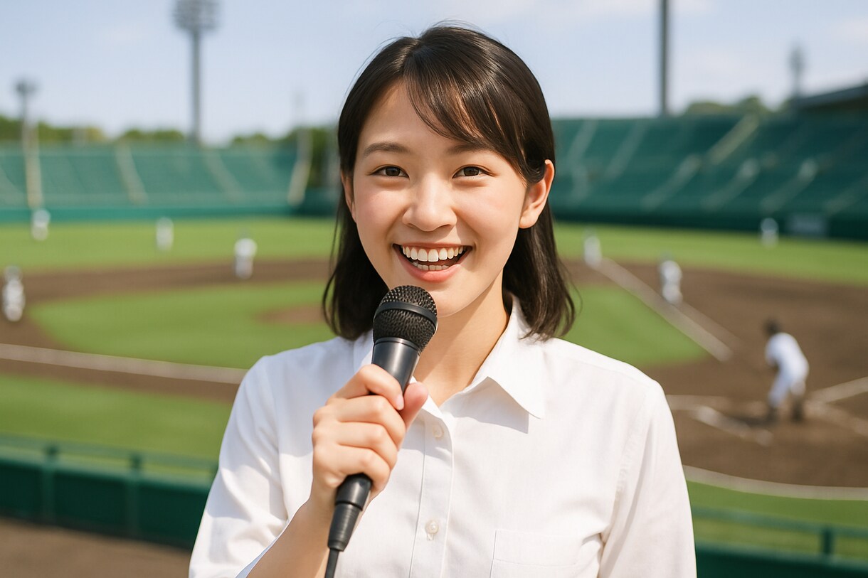 野球の試合アナウンスをレクチャーします 魅力的なアナウンス技術を丁寧に指導。あなたも“球場の声”に！ イメージ1