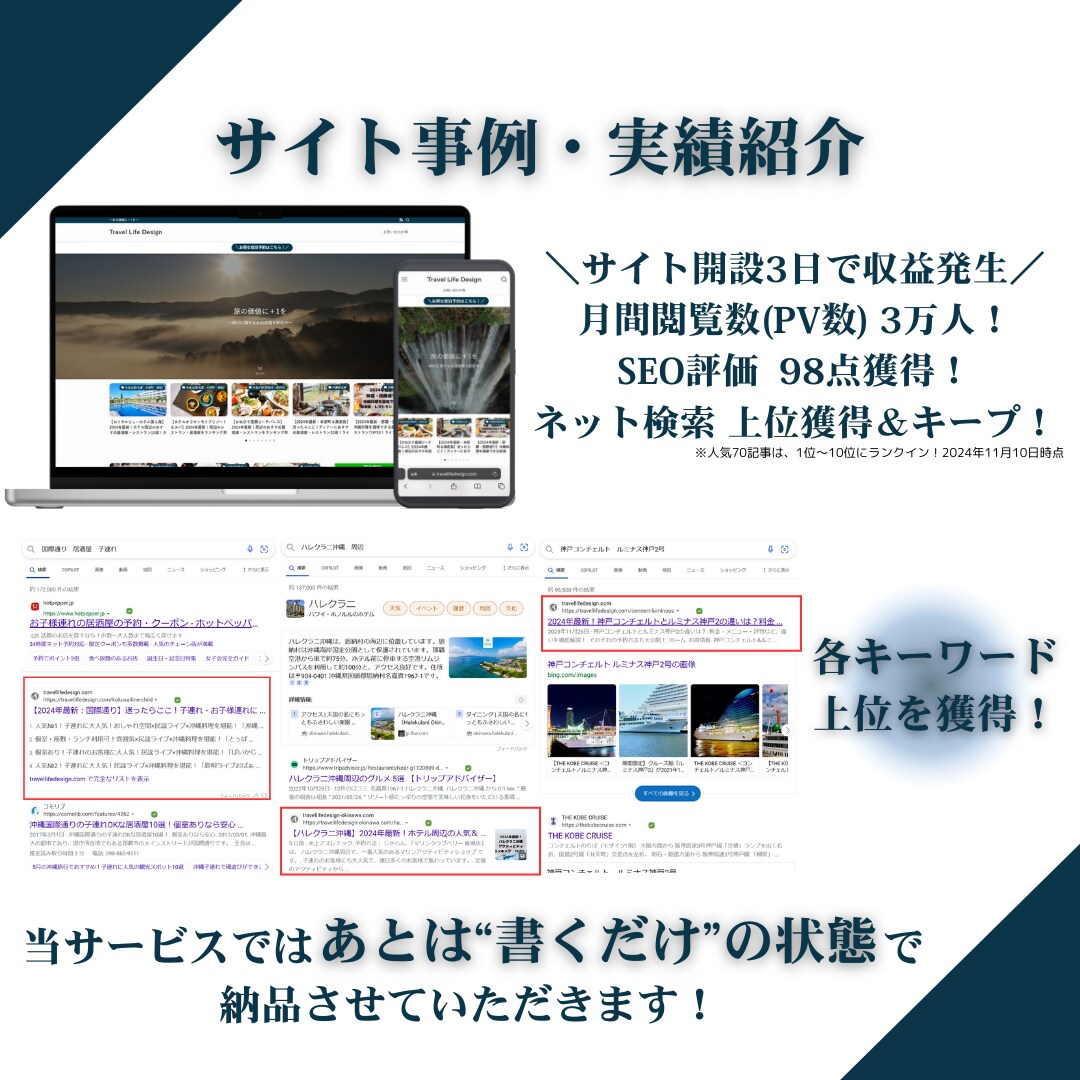 SWELLでWordPressブログ制作いたします 初心者必見！納品後、すぐにブログサイトを始められます！ イメージ3