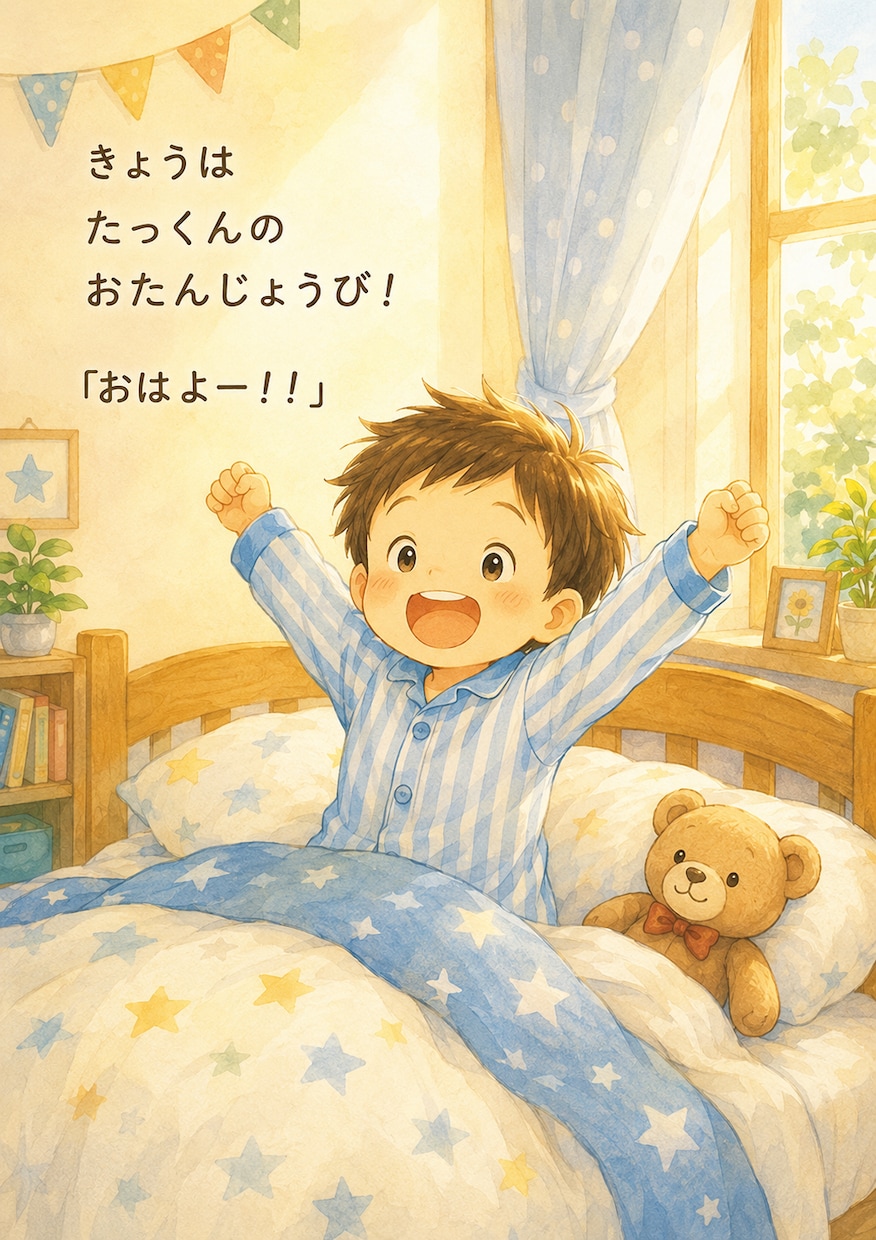 お子様向けにオリジナル絵本を作成します。ます お子さまへの愛情を、世界に一冊だけの物語にして届けます イメージ3