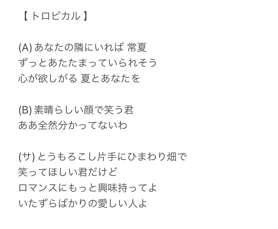 ゲームオープニングテーマ作詞経験あり  作詞します 詞先でも、曲先でもOK！あなたの曲に、更なる情緒を！ イメージ5