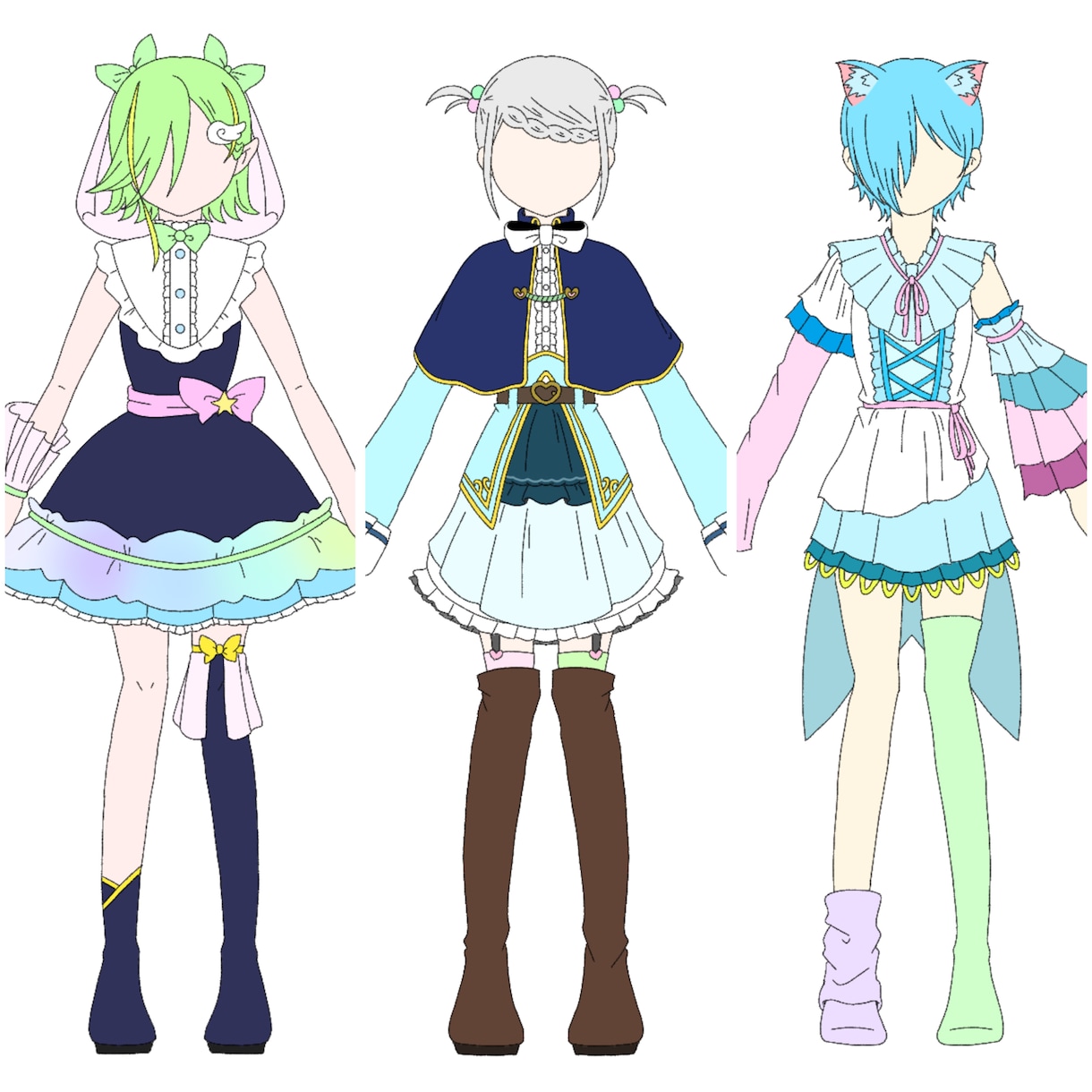 最短翌日！キャラデザ承ります 魔法少女や人外などなど！ファンタジーなオリキャラちゃんを！ イメージ1