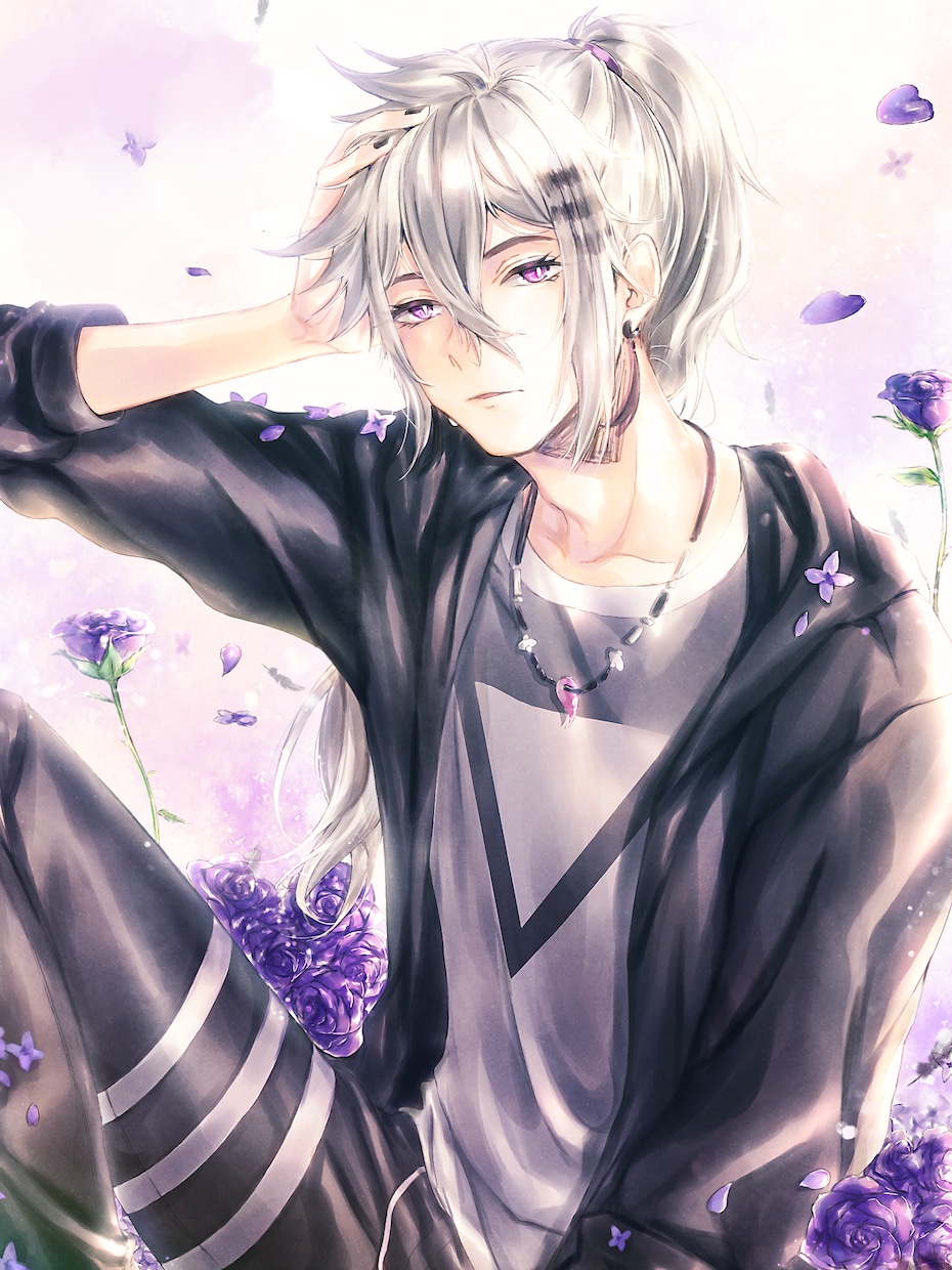 煌びやかで透明感のある水彩風イラスト描きます 男性も描けます！立ち絵やキャラデザ、動画サムネにどうぞ！！ イメージ5