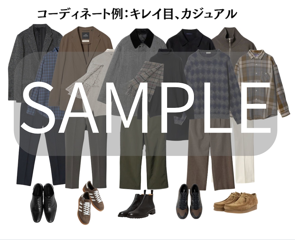 男性向け：おしゃれな1週間着回しコーデを提案します 芸能人のスタイリスト経験者に毎日のコーデを丸投げ！ イメージ5