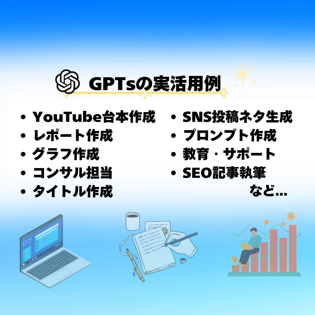 追加モニター募集！あなた専用のGPTsを作成します 個人で活動する方のビジネスを生成AIにて徹底サポート イメージ4