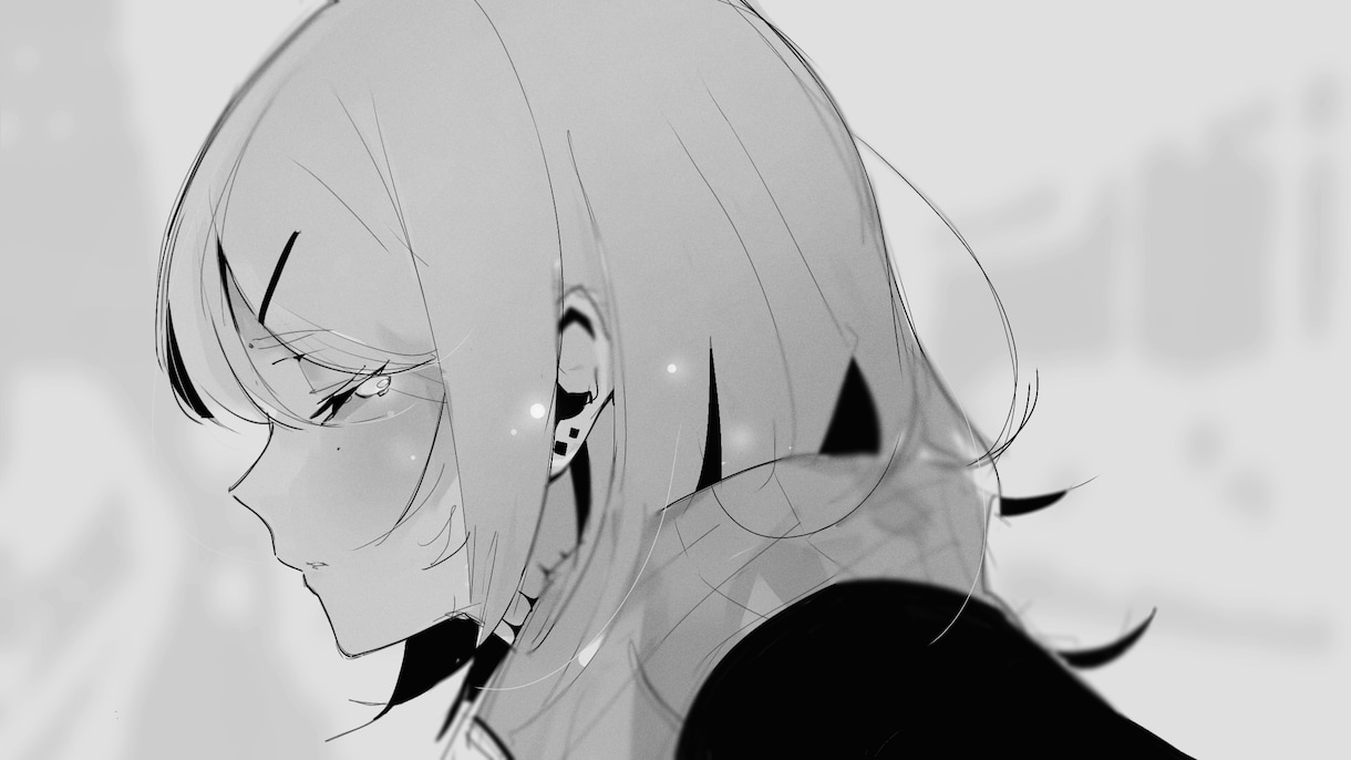 動画用・SNSアイコン等イラスト全般お描きします ダークな雰囲気が得意です。即日〜短納期での受付可能です。 イメージ9