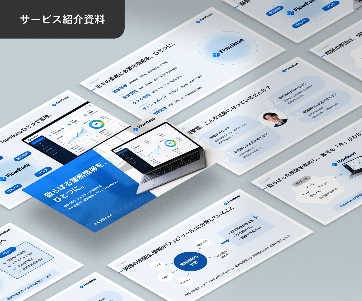 パワーポイント等で視覚的に伝わる資料を作成します デザイナーが情報整理×図解で、洗練された資料へ イメージ4