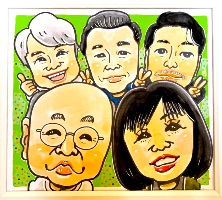 フジTV「いいとも！」似顔絵マスターが描きます 色紙に5名様の特大色紙似顔絵(45×45センチ) イメージ4