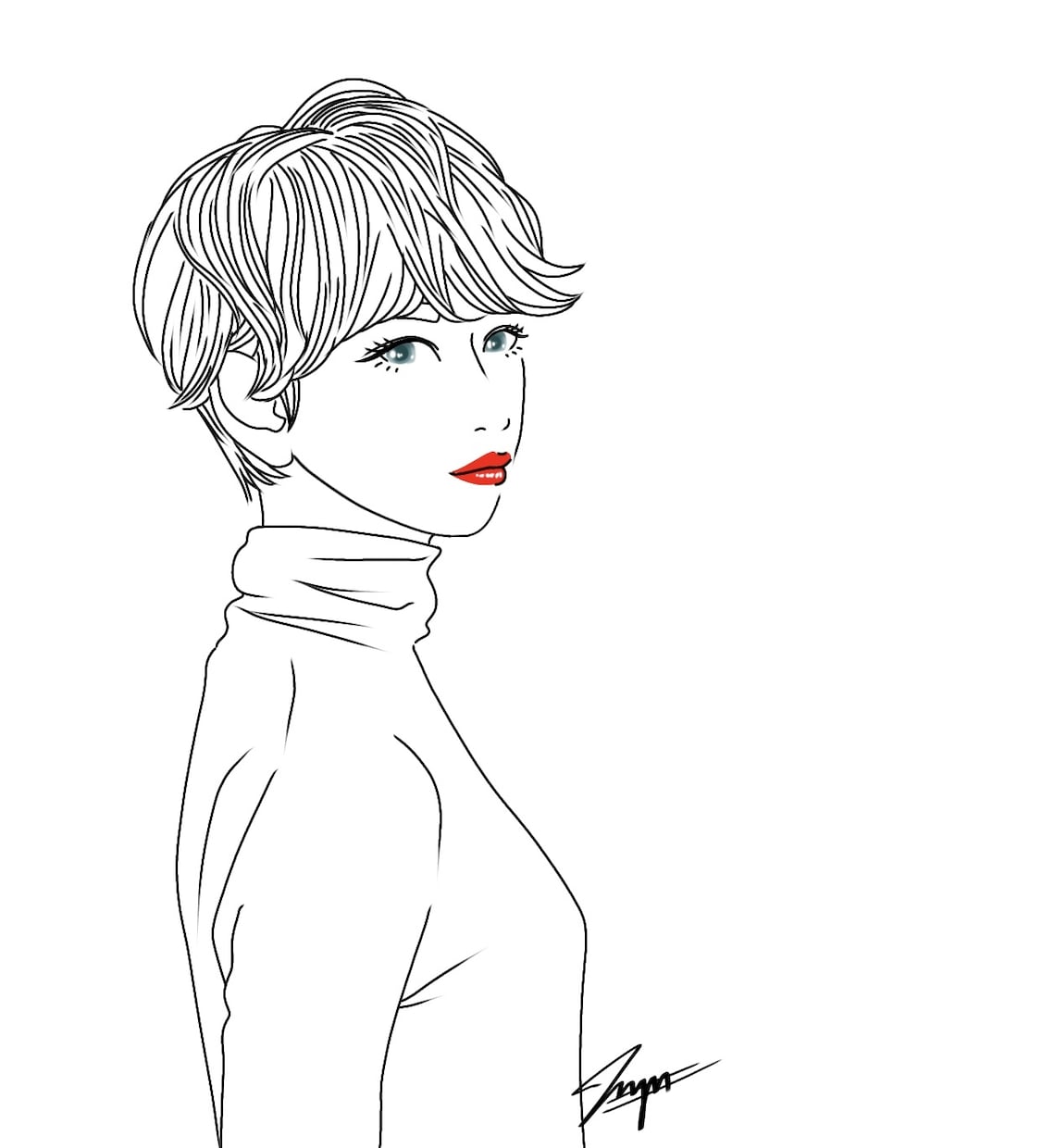 アイコンに使用できるシンプルな線画を描きます あなたを素敵なイラストにします イメージ3