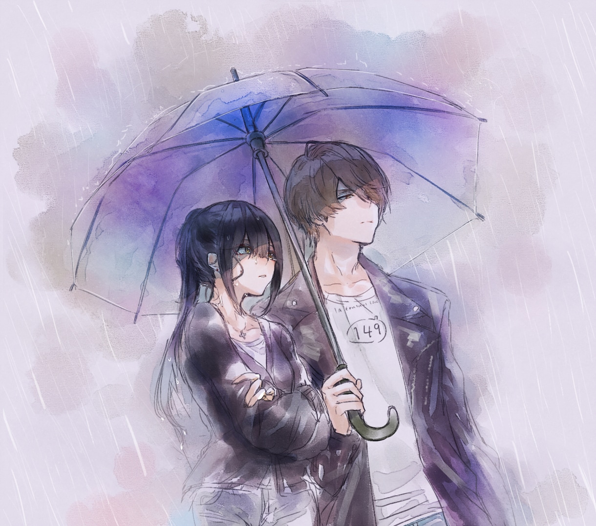 水彩風の綺麗なイラスト！二週間ほどで納品できます ◇一枚絵や動画サムネなどにどうぞ！キャラデザも可！ イメージ4