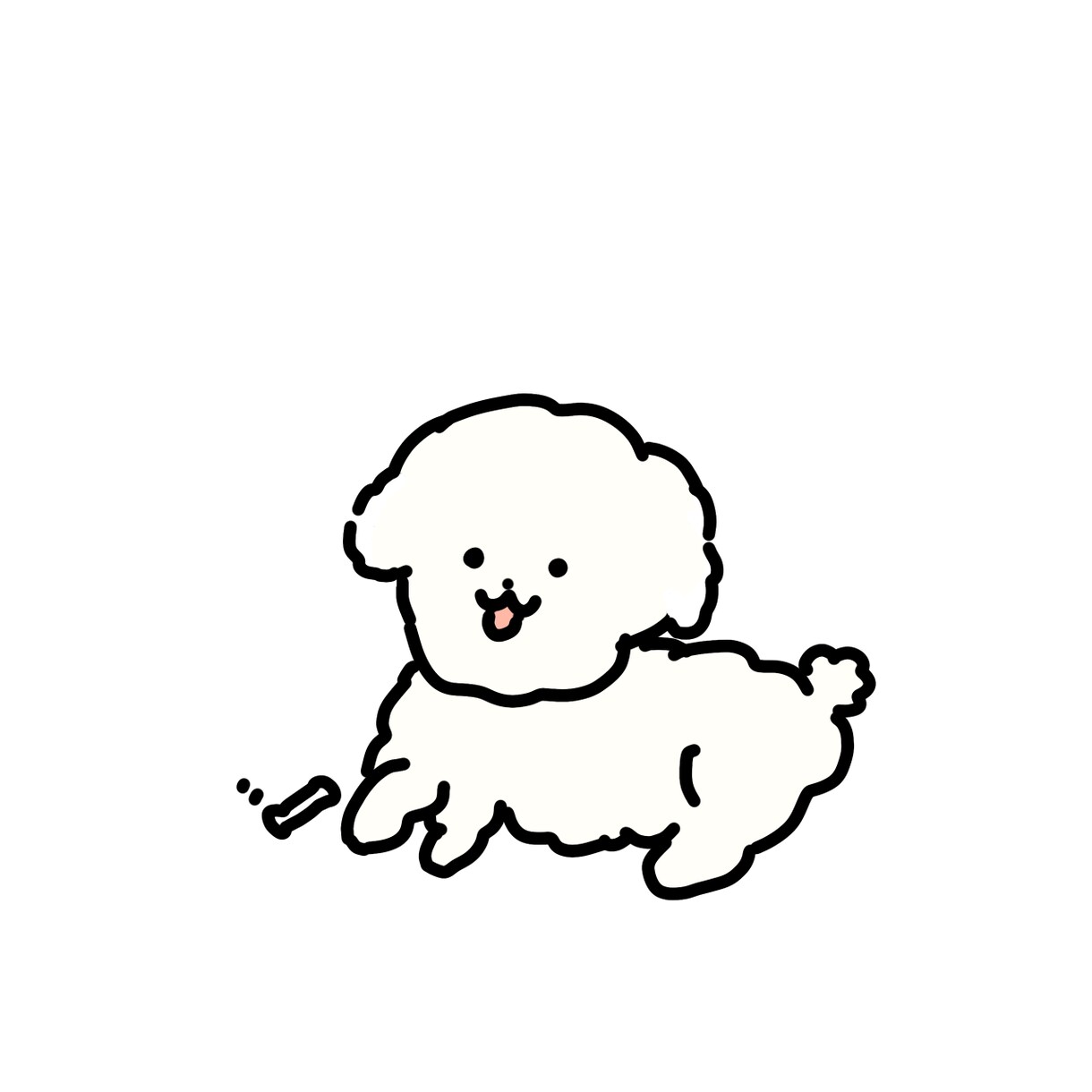 ペット、わんちゃんのイラスト描きます ゆるっとわんちゃんのイラストが得意です イメージ2