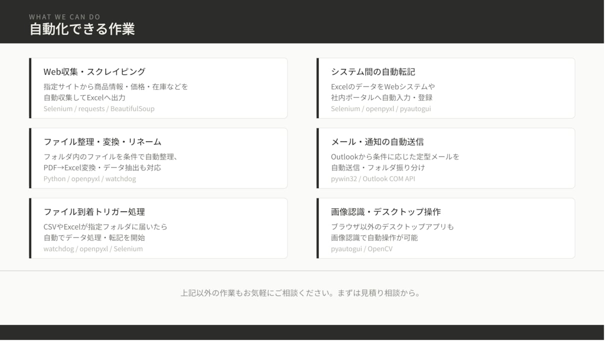 Excel転記・Web入力・定型業務を自動化します コピペ・転記・収集作業を専用アプリ・ライセンス不要で自動化 イメージ2