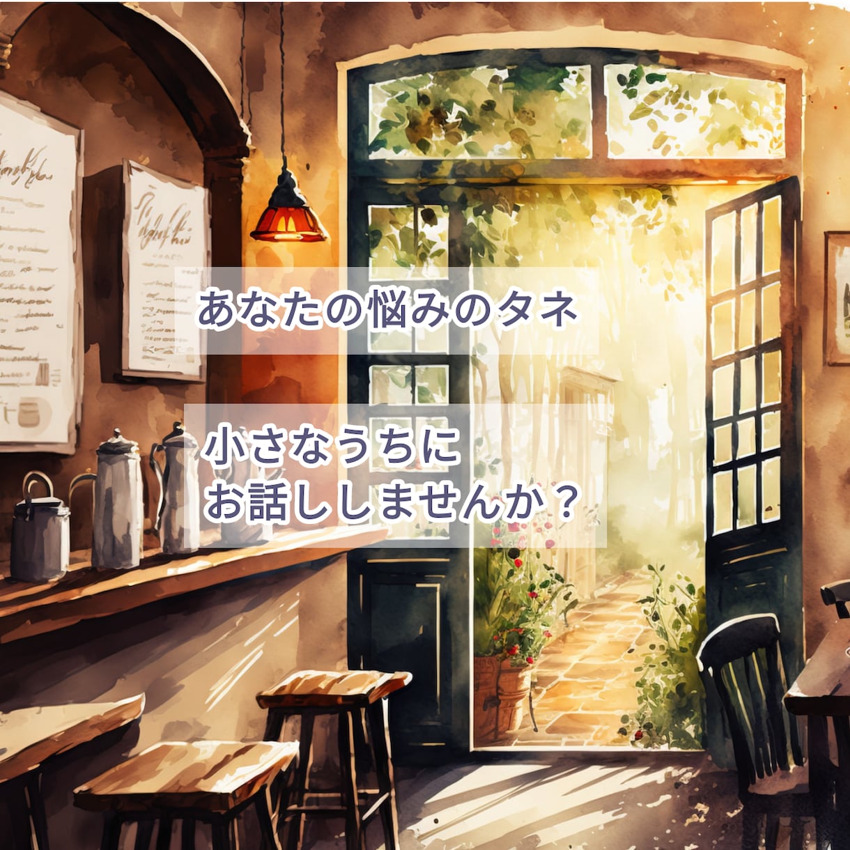 ちょこっとOK！繊細さんのお悩みお聞きします キャパオーバーになる前に。悩みの芽を摘んでいきましょう イメージ2