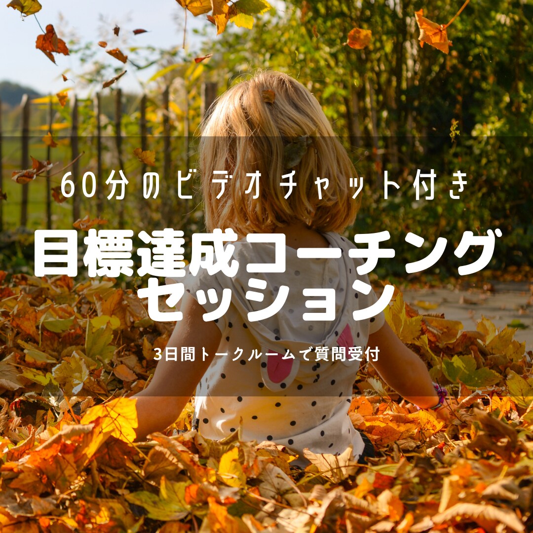 目標達成に関するお悩みをコーチングで解決します 目標言語化と軸明確化で行動する自分になるコーチングセッション イメージ1