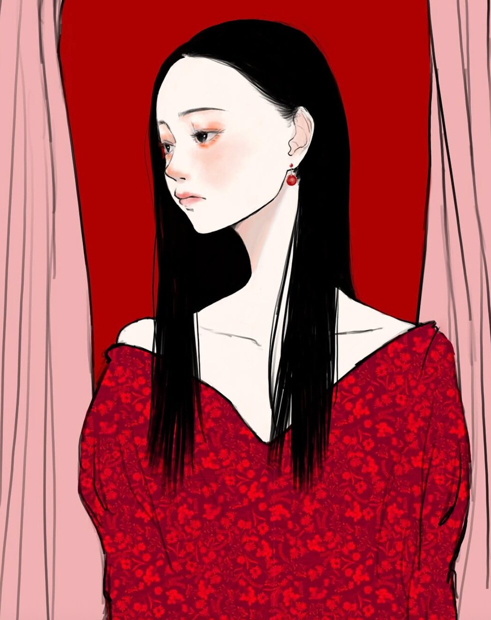 オシャレな似顔絵を描きます 女の子とファッションが得意です。 イメージ3