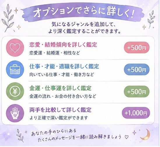初めての手相占い♡性格・才能をやさしく鑑定します あなたの手相から、“自分でも気づいていない強み”を見つけます イメージ5