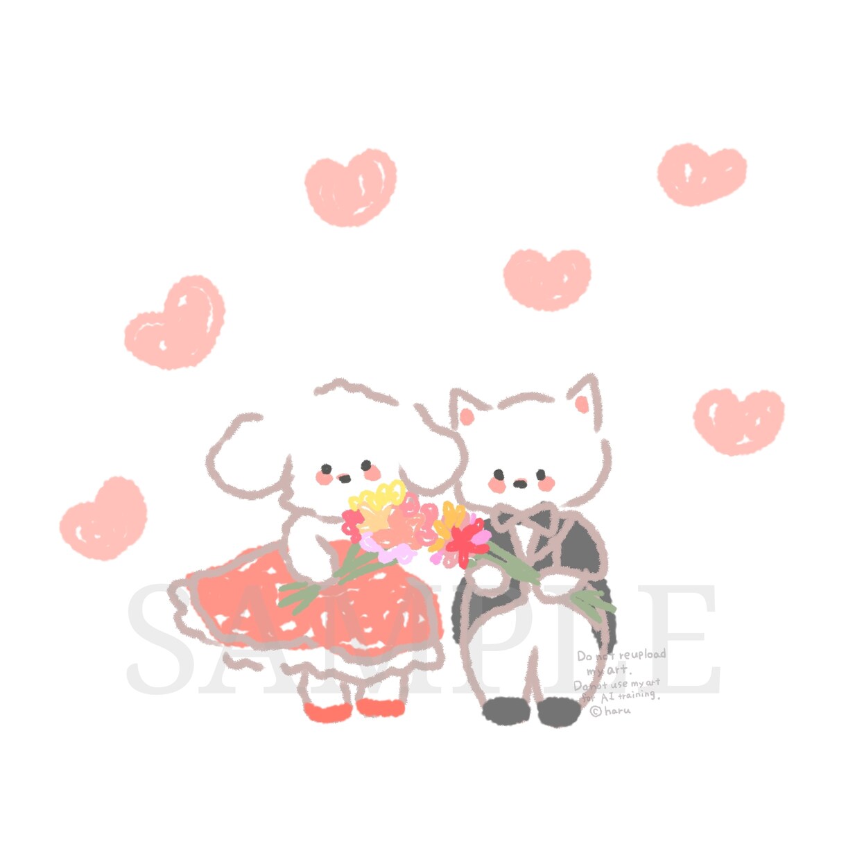 ほんわかかわいい動物イラストお描きします 大切な家族のかわいい姿をイラストに。アイコン·挿絵などにも！ イメージ8