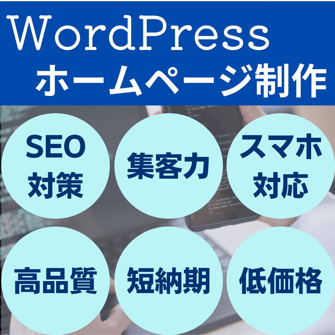 WebマーケターがWordPressサイト作ります Webマーケティングの技術を駆使して売れる仕掛けをサポート イメージ1