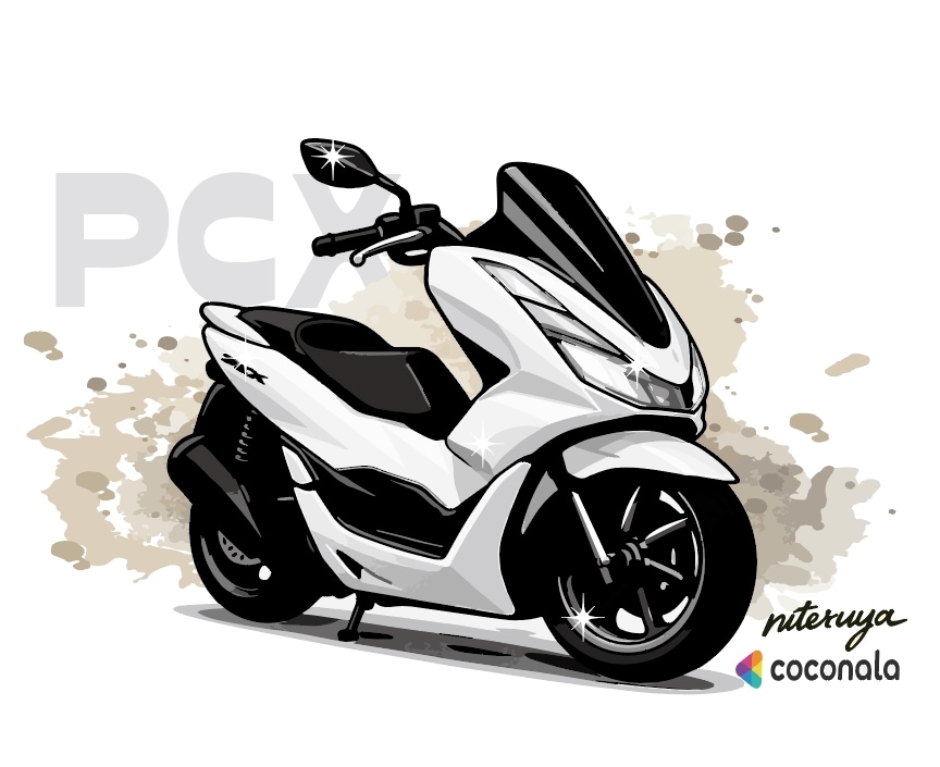 バイクイラスト(デフォルメ調)短納期で作成致します どんなバイクでも対応。プレゼントにも★ イメージ4