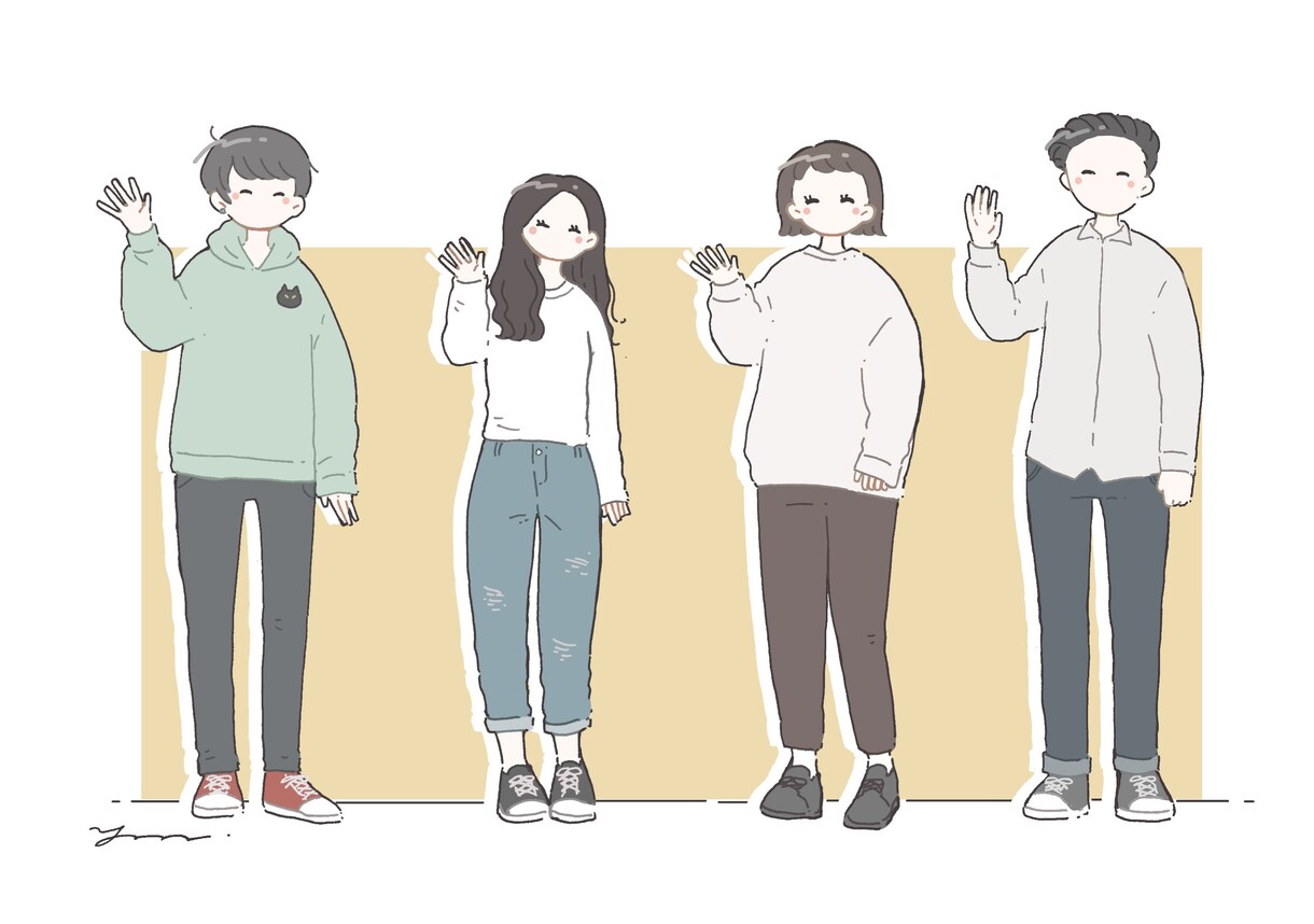 可愛くてオシャレなイラストをお届けします 似顔絵/コーデ/全身絵/カラー/雰囲気/シンプル/手描き イメージ10