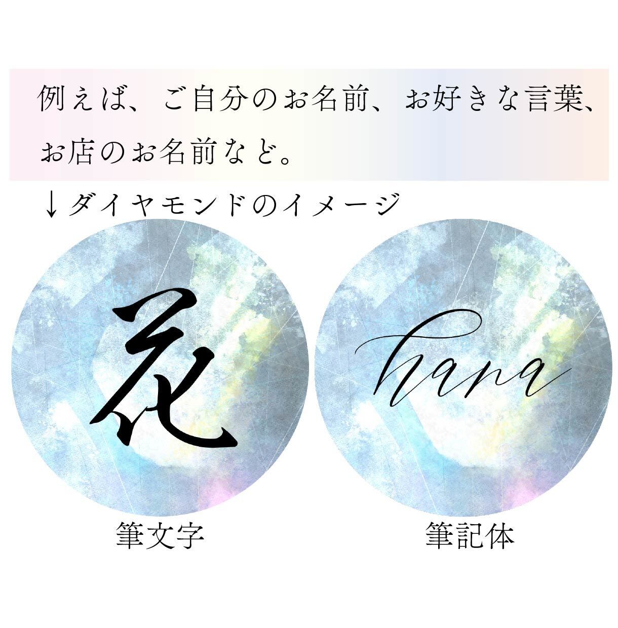鉱石みたいなキラキラしたアイコンを作成致します お好きなパワーストーンや色で気分の上がる文字入りアイコンです イメージ3