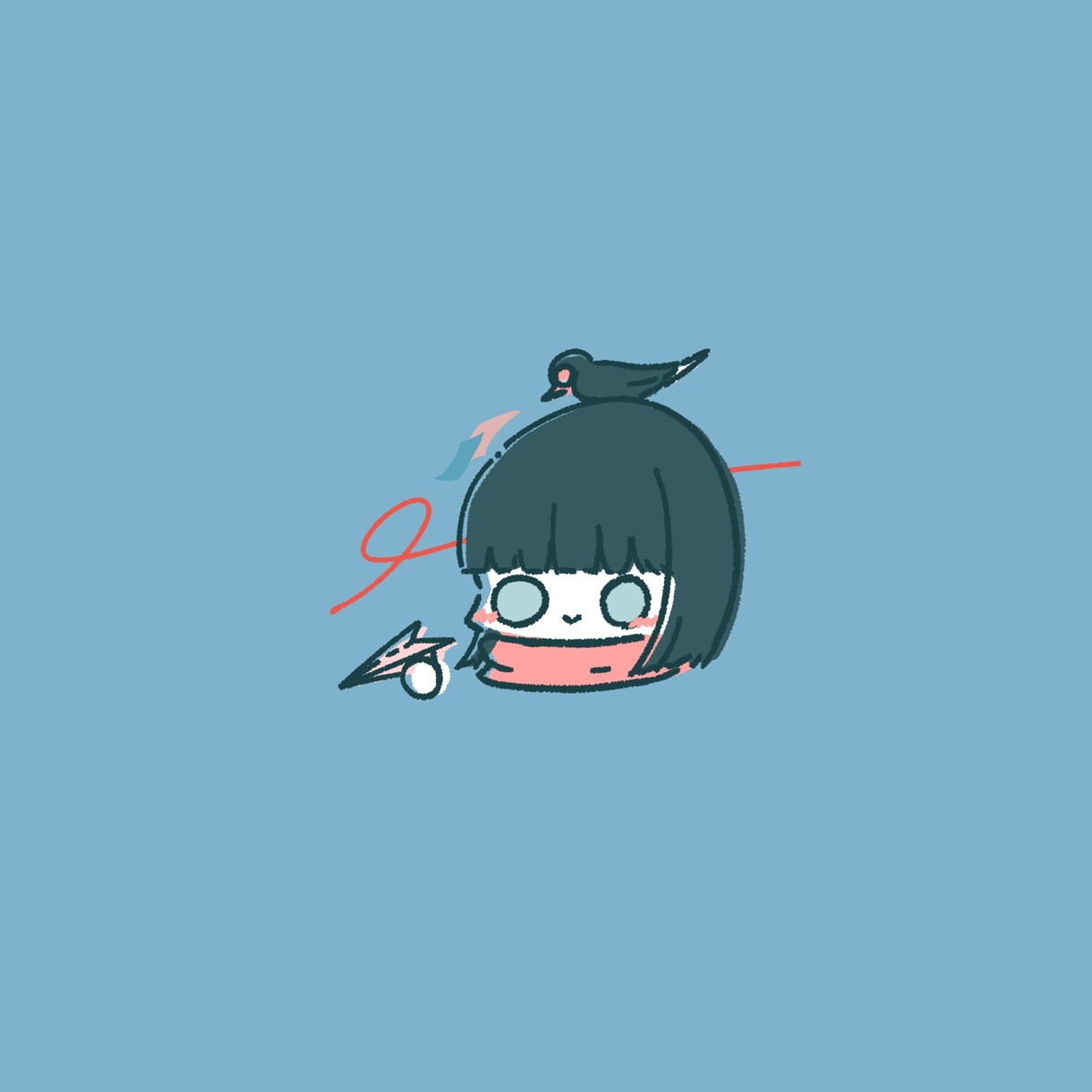 ゆるかわ風のキャラアイコン描きます やわらかい色味の手描き風アイコン イメージ5