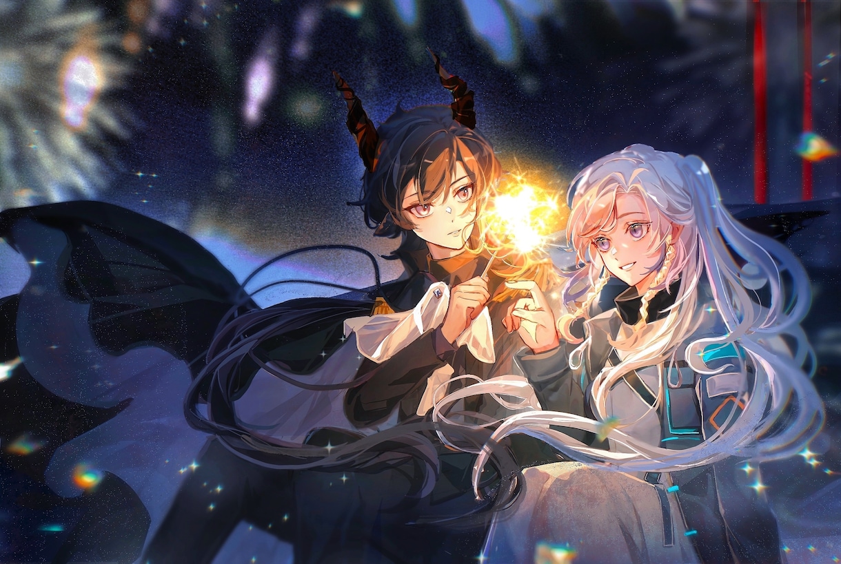 腐/夢絵、cpイラストを作成します 強い光と影、細部まで描き込まれた背景のイラストを得意 イメージ2