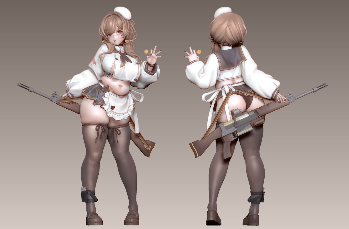 フィギュアの3D原型データを作成します ハイクオリティのフィギュア用原型を制作します！ イメージ3