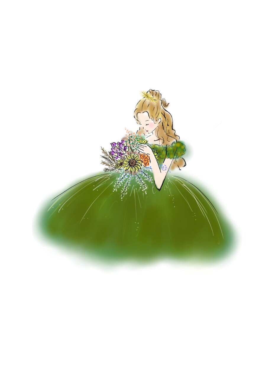 結婚式ドレス色当てクイズの絵を描きます 結婚式のドレスチェンジの絵を描きます！ イメージ3
