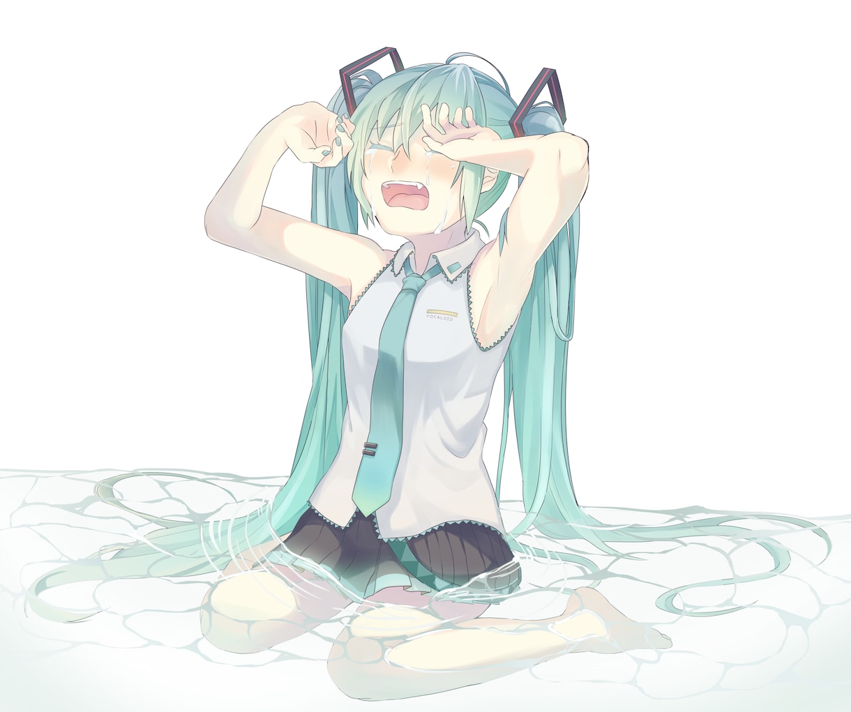 VOCALOID曲等のMV絵の制作お手伝いします オリジナル曲、歌ってみた等の用途で使える絵を描かせて頂きます イメージ5