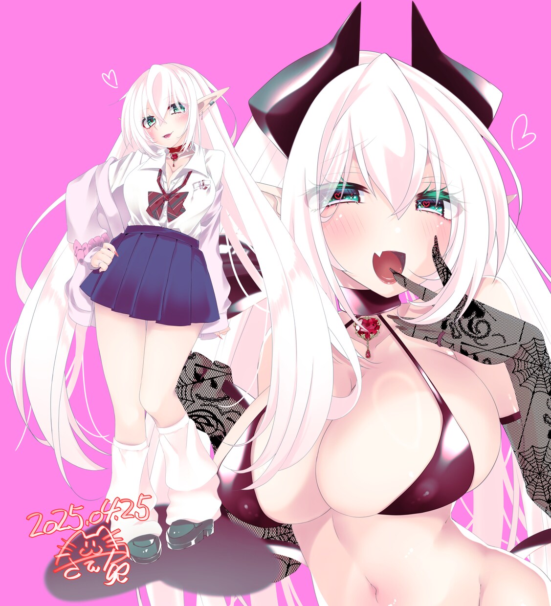女の子を中心にSNS用アイコン・ヘッダー描きます 動画配信者さんや歌い手さんにオススメです！ イメージ1