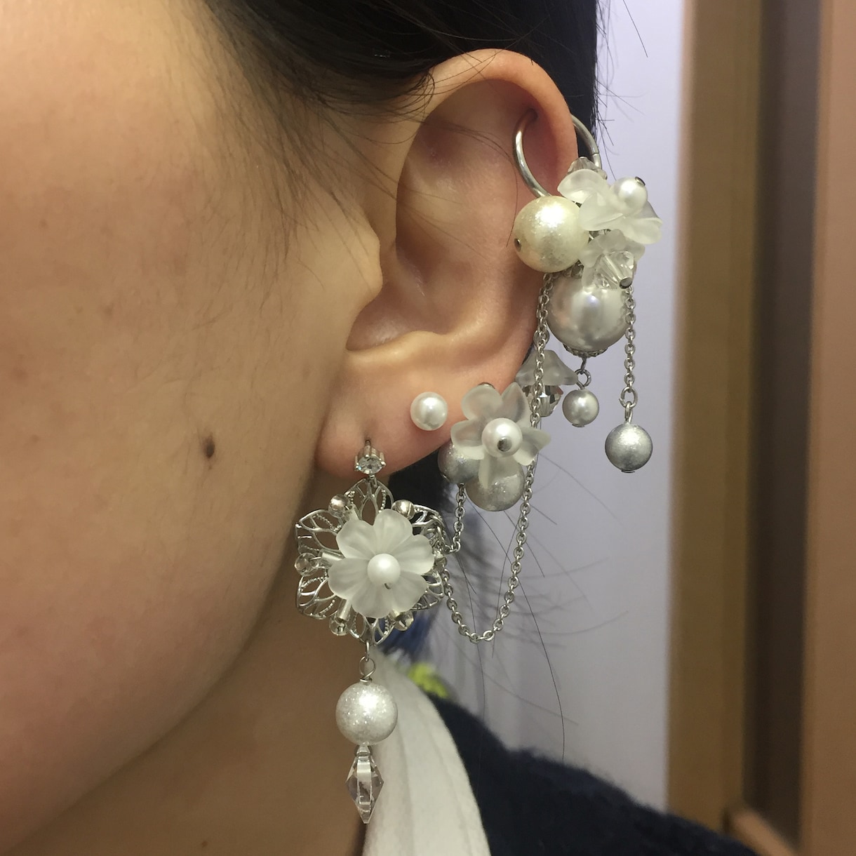 パーティーや挙式向け★ボディーピアス作成致します 特別な日の軟骨ピアス…なかなか良いのが見つからない！という方 イメージ2