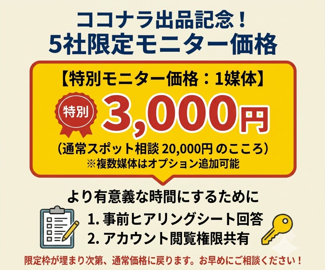 現役プロがWeb広告の単発診断・運用相談のります 歴7年のプロが事業主視点で売上に直結する改善提案 イメージ2