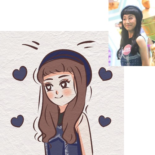 写真を元にかわいい似顔絵イラスト描きますます ☆アイコンや名刺、ブログなどに！ イメージ7