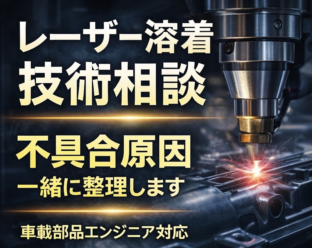 レーザー溶着の不具合原因を技術者が整理します 業界最大手メーカで当該分野の設計責任者をしておりました。 イメージ1